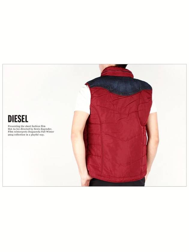 Men WEMIL denim washing color combination vest 40G - DIESEL - BALAAN 4