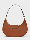 Ava Triomphe Smooth Calfskin Shoulder Bag Tan - CELINE - BALAAN 4