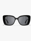 Eyewear Logo Square Sunglasses Black - CHANEL - BALAAN 4