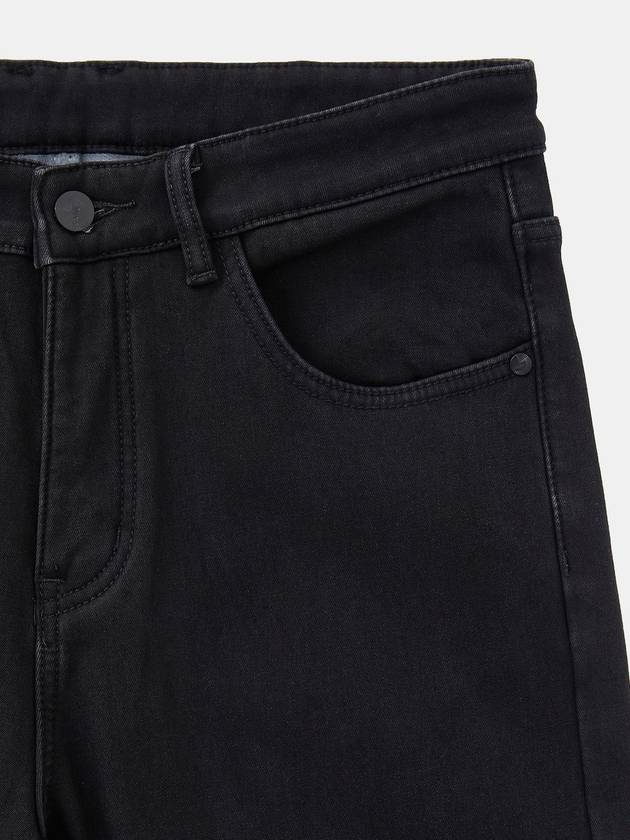 IKALOOK Men s Regular Fit Brushed Span Black Jeans BJN112 - IKALOOOK - BALAAN 3