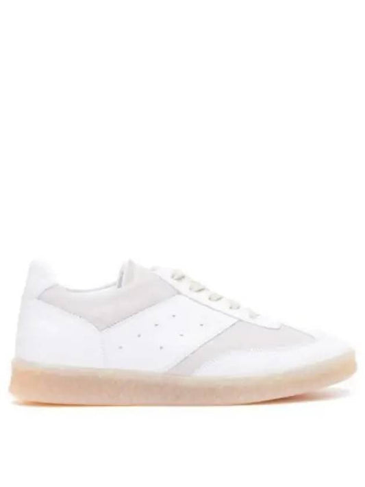 6 Court Leather Low Top Sneakers White - MAISON MARGIELA - BALAAN 2