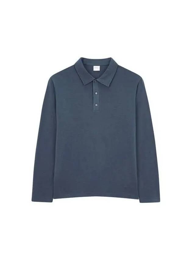 Embroidered logo stretch polo shirt indigo 271585 - PAUL SMITH - BALAAN 1