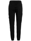 Stretch Cotton Wool Satin Cargo Pants Black - STONE ISLAND - BALAAN 4