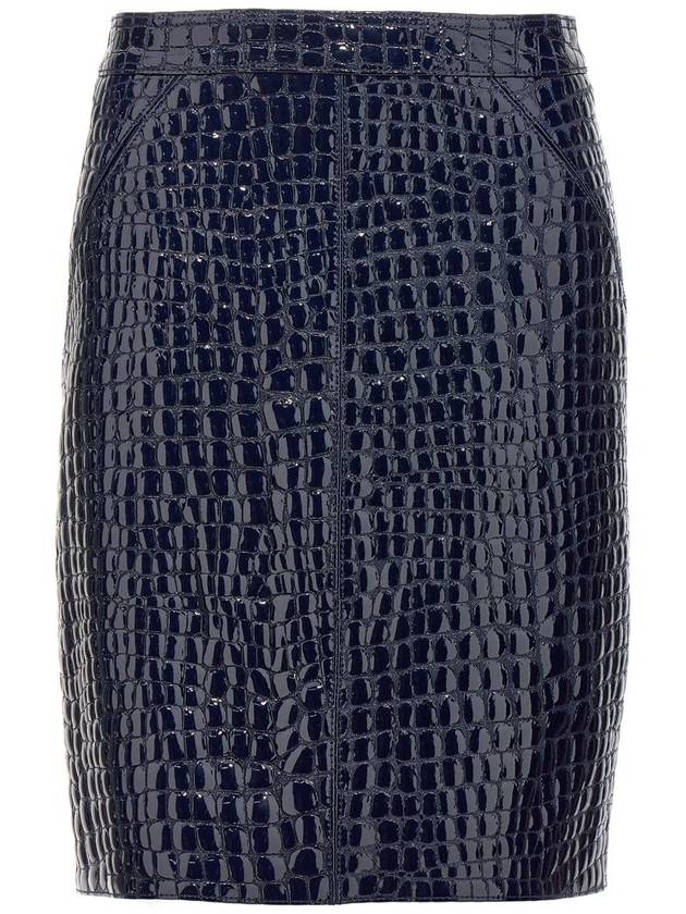 Crocodile Embossed Leather Mini Skirt GCL871LEX306 - TOM FORD - BALAAN 2