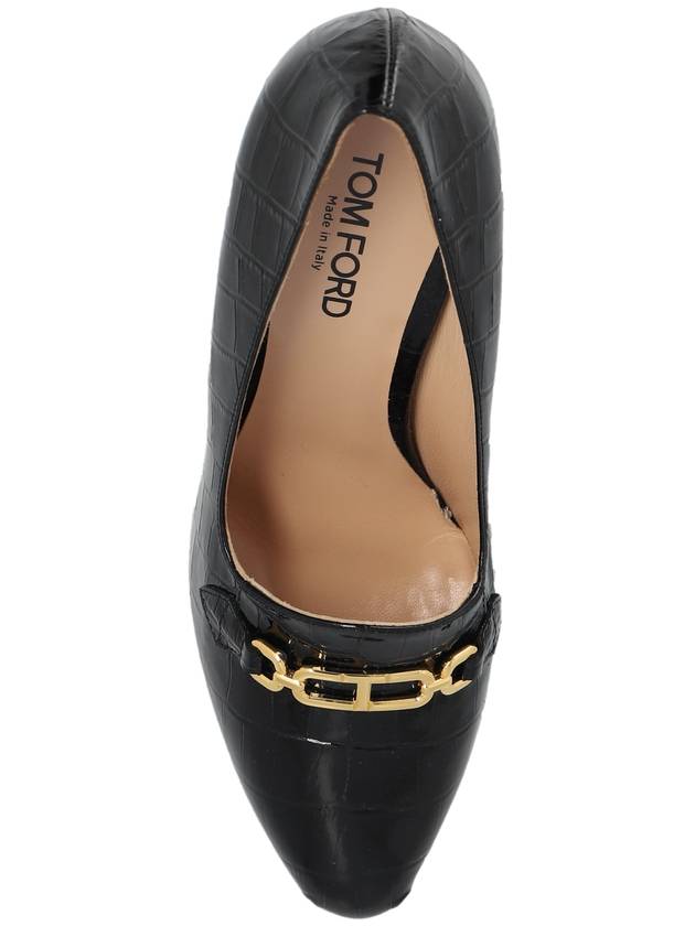 Tom Ford Leather Heeled Shoes, Women's, Black - TOM FORD - BALAAN 6