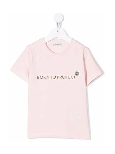 Kids Logo T Shirt Pink 8C000 36 899M5 50J - MONCLER - BALAAN 2