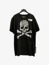 MTK3107 PJY002N 02 TM Round Neck Black Tee - PHILIPP PLEIN - BALAAN 2