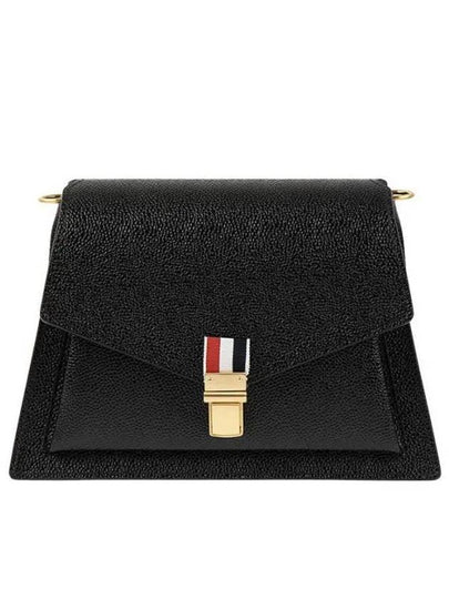 Trapeze Peple Grain Shoulder Bag Black - THOM BROWNE - BALAAN 2