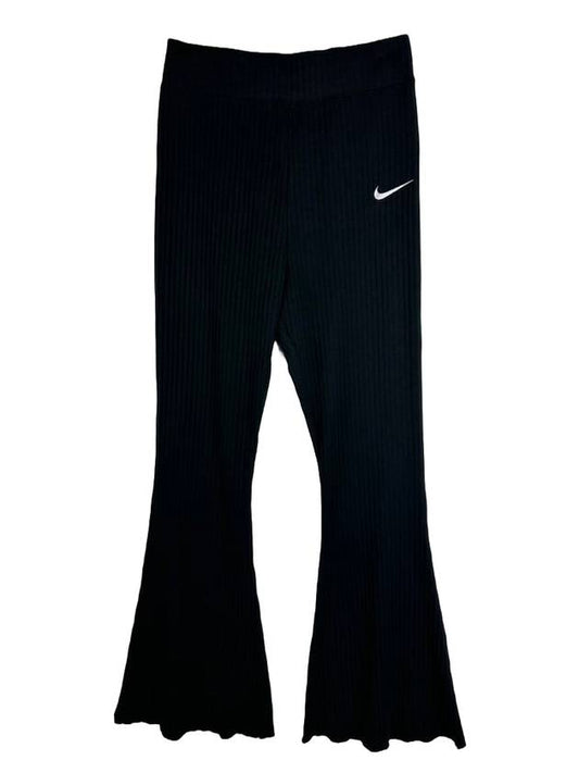 High Waist Rib Jersey Track Pants Black - NIKE - BALAAN 1