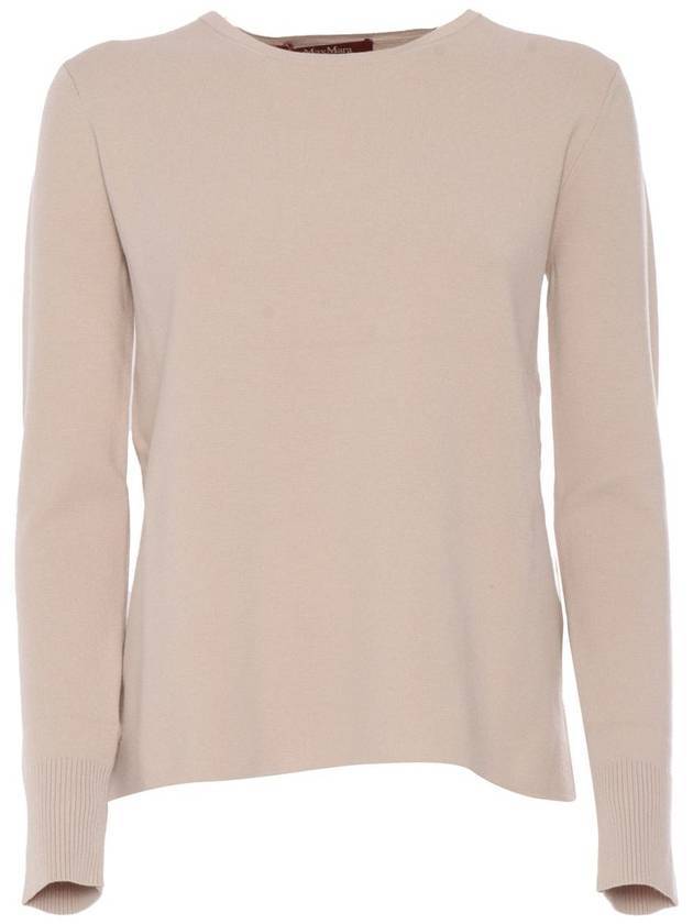 poker boxy jersey knit top beige - MAX MARA - BALAAN 1