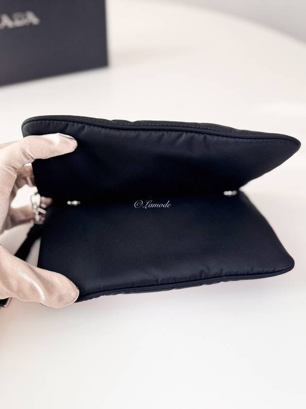 Re Nylon Clutch Black 2DMV 1MB045 F0002 - PRADA - BALAAN 6