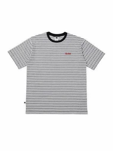 KODAK Rainbow Stripe Short Sleeve T Shirt BLACK - KODO - BALAAN 1