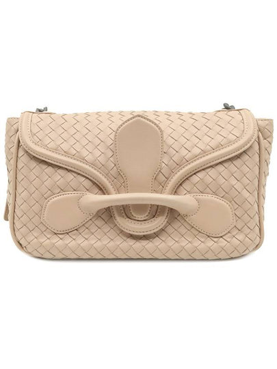 Women s Bottega Veneta 363799 Beige Color Intrecciato Nappa Weaving Rialto Shoulder Bag gt Gangbuk used luxury goods - BOTTEGA VENETA - BALAAN 2