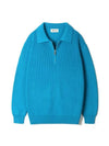 Bruno half zip-up collar knitblue - INDUST - BALAAN 2