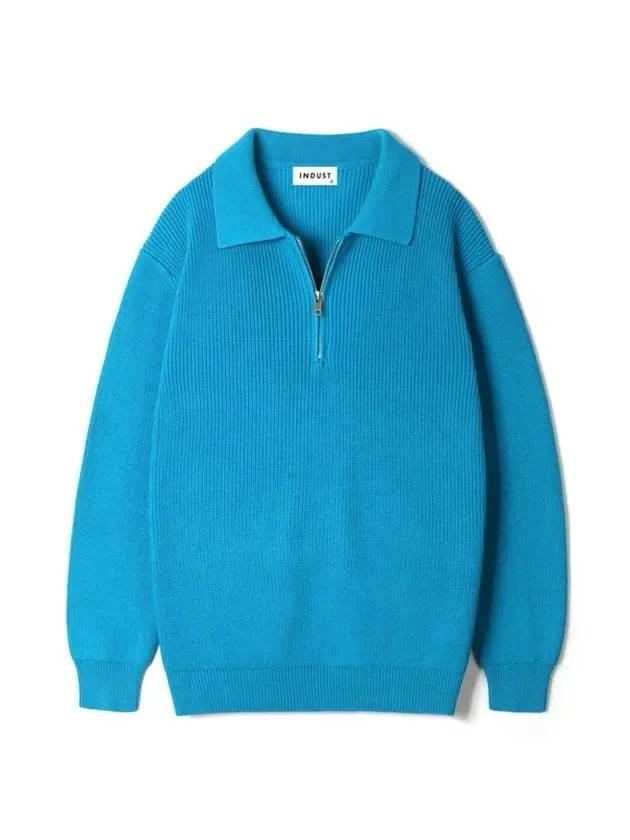 Bruno half zip-up collar knitblue - INDUST - BALAAN 2