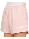 Women's Logo Print Cotton Shorts Baby Pink - SPORTY & RICH - BALAAN 9