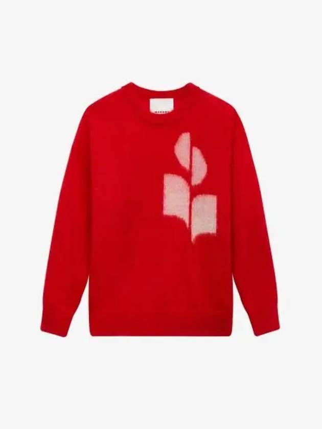 Drany Logo Mohair Knit Top Red - ISABEL MARANT - BALAAN 2