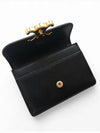 Triomphe Shiny Calfskin Flap Card Wallet Black - CELINE - BALAAN 5