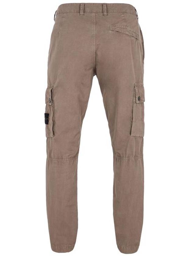 Wappen Patch Old Treatment Slim Fit Cargo Straight Pants Brown - STONE ISLAND - BALAAN 3