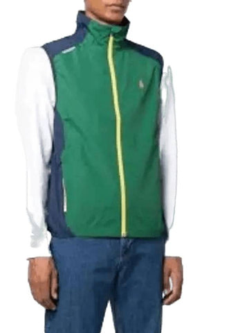 Water Repellent Zip Up Vest Green - POLO RALPH LAUREN - BALAAN 1