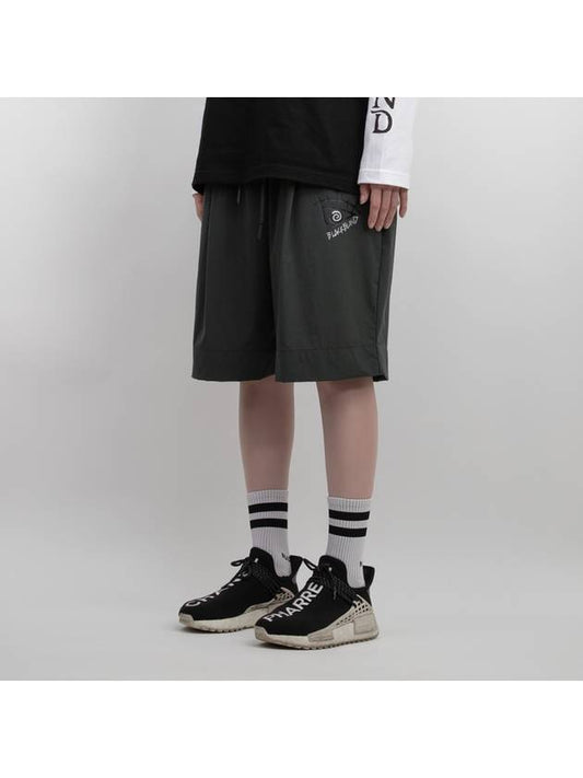 BBD Oculus Logo Bermuda Shorts Khaki Gray - BLACKBLOND - BALAAN 2