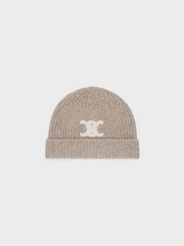 Triomphe Cashmere Seamless Beanie Sand - CELINE - BALAAN 2