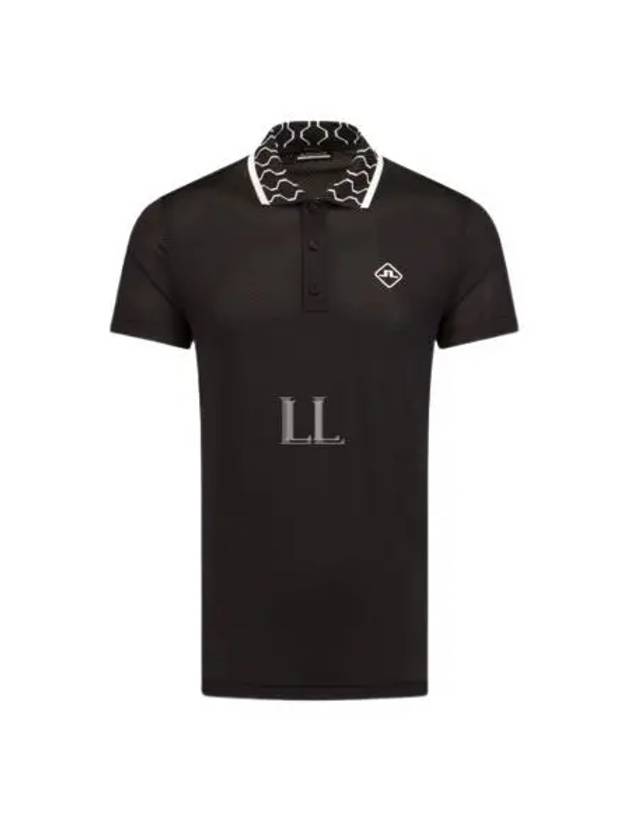 Glen Regular Fit PK Shirt Black - J.LINDEBERG - BALAAN 2