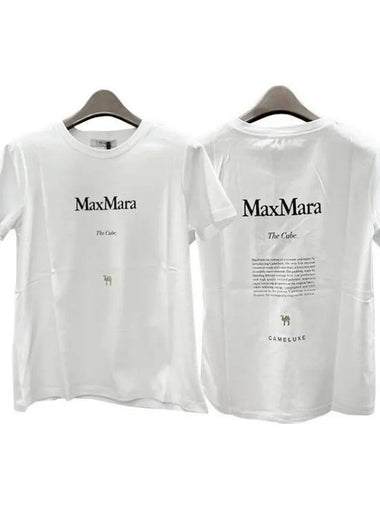 S GILBERT logo print short sleeve t shirt 31467936 271618 1095327 - MAX MARA - BALAAN 1