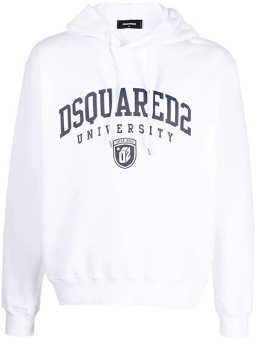 University Print Drawstring Hoodie S74GU0744S25516 - DSQUARED2 - BALAAN 1