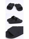 Rubber Shower Slippers Black - RICK OWENS - BALAAN 4