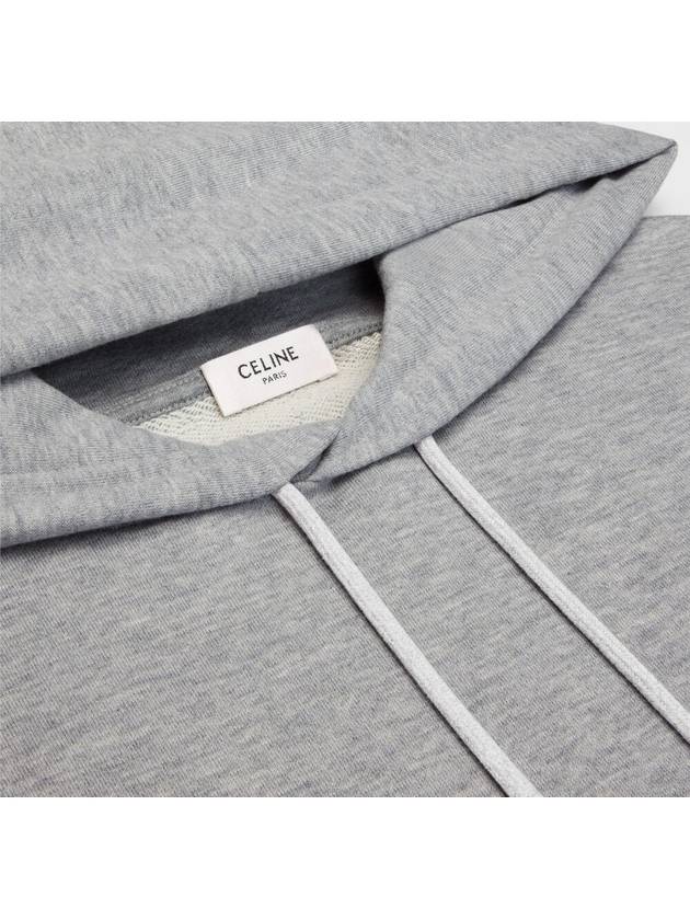 Triomphe Hoodie Cotton Cashmere Gray Offwhite - CELINE - BALAAN 5