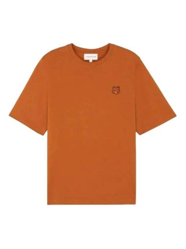 Bold Fox Head Patch Comfort Short Sleeve T-Shirt Orange - MAISON KITSUNE - BALAAN 1