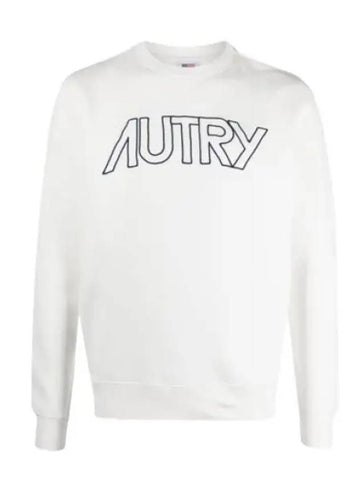 Men s brushed sweatshirt SWIM 408W WHITE - AUTRY - BALAAN 1