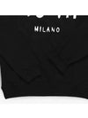 Milano Logo Print Sweatshirt Black - MSGM - BALAAN 4