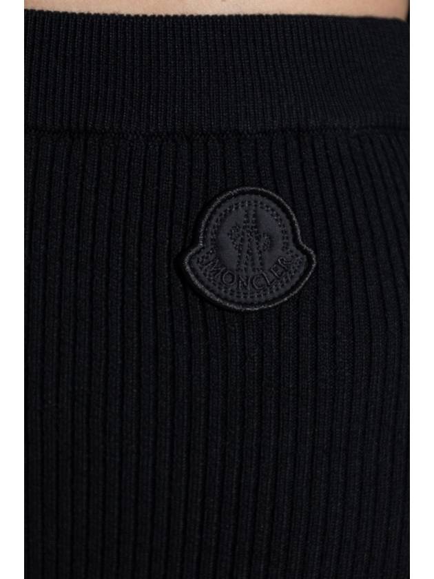 Moncler Ribbed Leggings, Women's, Navy Blue - MONCLER - BALAAN 5