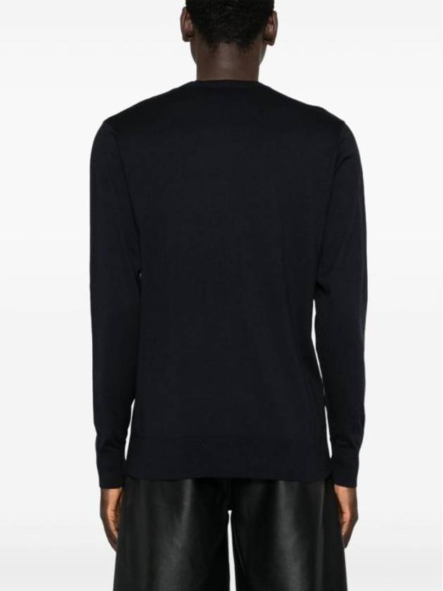 Cotton Silk Sweatshirt Night Blue - GIVENCHY - BALAAN 5