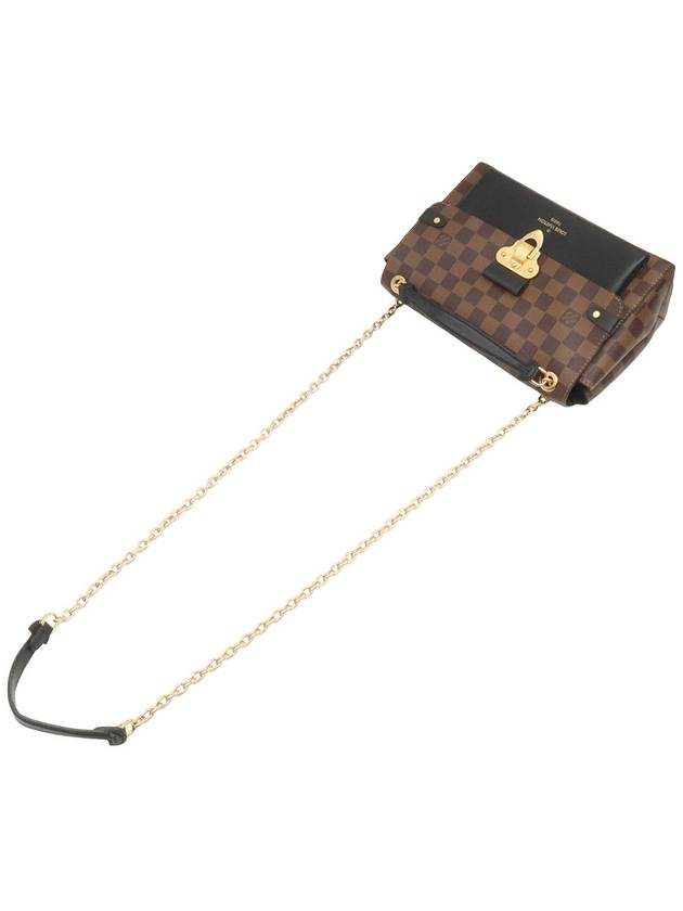 Damier Eben Canvas Black Leather Gold Plated Babin PM Shoulder Bag - LOUIS VUITTON - BALAAN 4