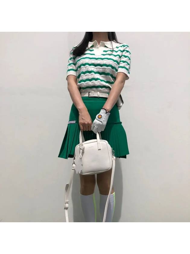 golf knit green bodice punching collar golf knit - LOLOALLOY - BALAAN 5