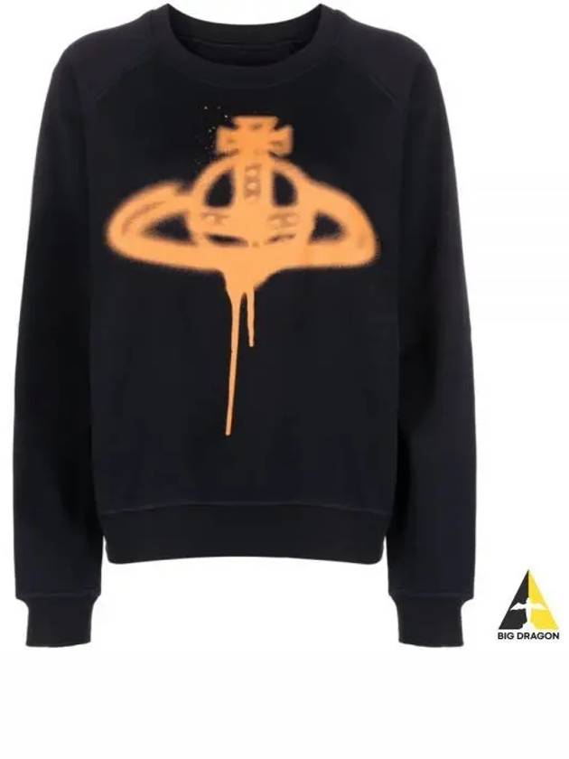 Spray ORB Raglan Sweatshirt Navy - VIVIENNE WESTWOOD - BALAAN 2