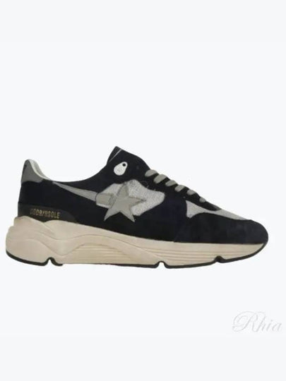 Star Running Sole Suede Low Top Sneakers Grey Navy - GOLDEN GOOSE - BALAAN 2