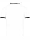 Contrast Signature Short Sleeve T-Shirt White - COURREGES - BALAAN 4