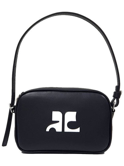 Camera Slim Leather Shoulder Bag Black - COURREGES - BALAAN 2