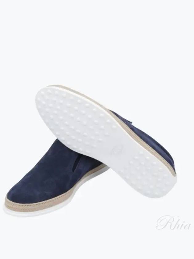 Suede Slip-On Loafer Blue - TOD'S - BALAAN 2