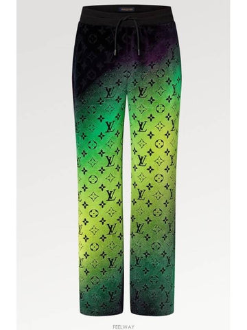 Monogram Velvet Track Pants - LOUIS VUITTON - BALAAN 1