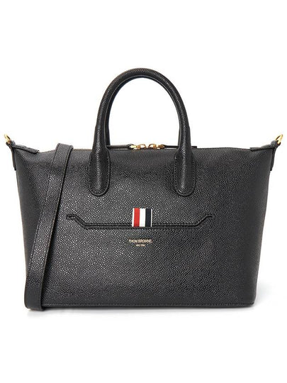 Pebble Grain Small Duffel Bag Black - THOM BROWNE - BALAAN 2