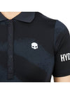 Women's Golf Logo Short Sleeve PK Shirt Navy - HYDROGEN - BALAAN 9
