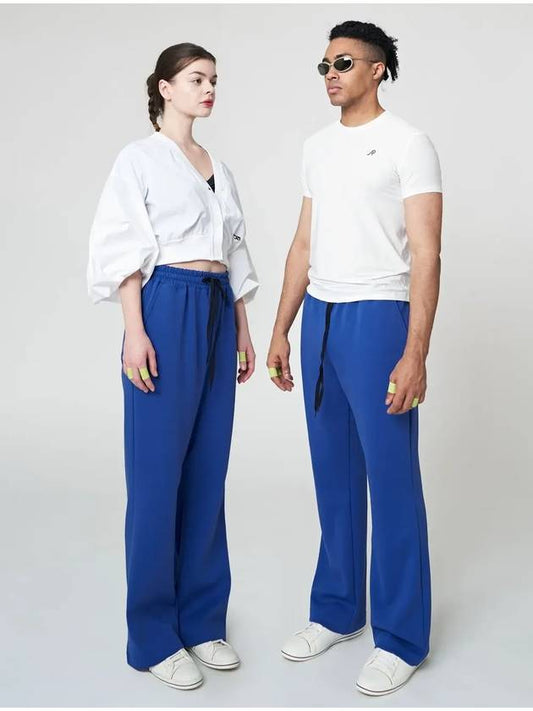 Flared Sweatpants Blue - ATHPLATFORM - BALAAN 2