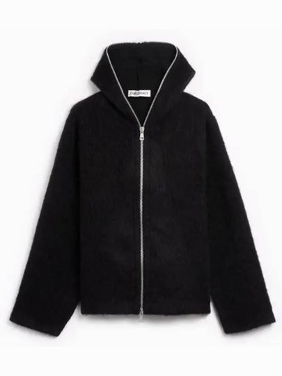 Hairy Zip-Up Hoodie Cardigan Black - OUR LEGACY - BALAAN 2