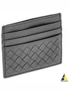 Intrecciato Weaving Card Wallet Grey - BOTTEGA VENETA - BALAAN 2