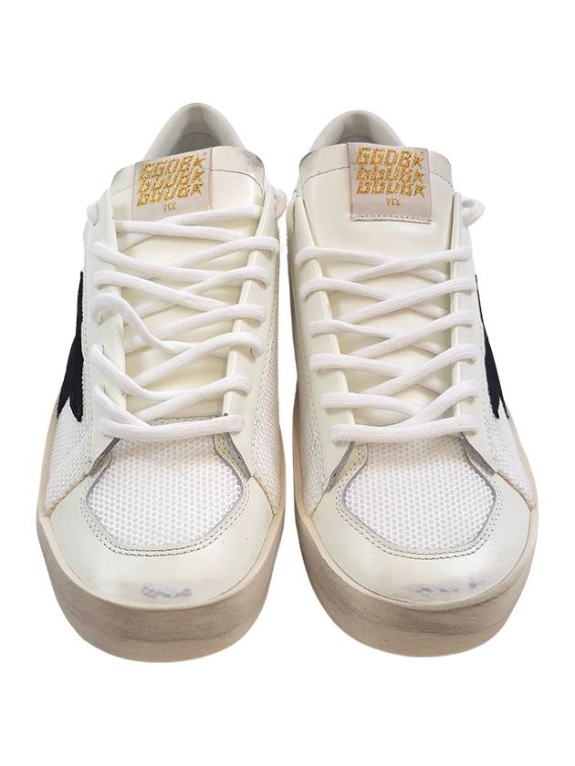 Star Patch Lace Up Low Top Sneakers White - GOLDEN GOOSE - BALAAN 4